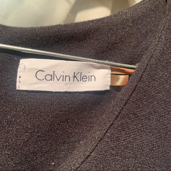 Calvin Klein Long Sleeve midi Black Dress - Picture 4 of 10